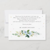 カボチャ赤ちゃんシャワーボーイ秋ブルーカボチャ サンキューカード (裏面)