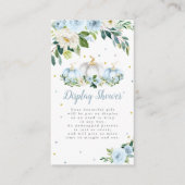 カボチャ赤ちゃんシャワーボーカボチャ表示シャワー エンクロージャーカード (正面)