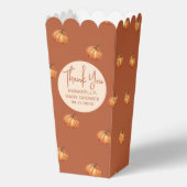 カボチャ赤ちゃんシャワーポップコーン フェイバーボックス (正面)