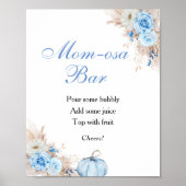 カボチャ赤ちゃんシャワーミモサバーポスター ポスター (正面)