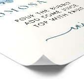 カボチャ赤ちゃんシャワーモモモザバーサイン ポスター (角)