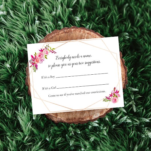 カボチャ赤ちゃんシャワー名提案ゲームフローラ 招待状