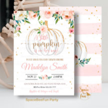 カボチャ赤ちゃんシャワー小さなカボチャが途中にある