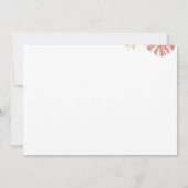 カボチャ赤ちゃんシャワー少しカボチャが途中にある 招待状 (裏面)