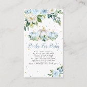 カボチャ赤ちゃんシャワー少年カボチャ本ベビー エンクロージャーカード (正面)