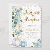 カボチャ赤ちゃんシャワー招待状男の子秋シャワー 招待状 (正面)