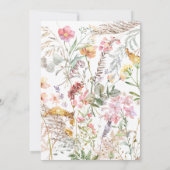 カボチャ赤ちゃんシャワー招待状、ピンクカボチャ招待状 招待状 (裏面)