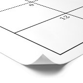 カボチャ赤ちゃんシャワー推定期日カレンダー ポスター (角)