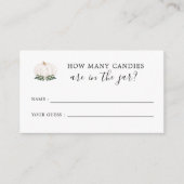 カボチャ赤ちゃんシャワー数を推測 エンクロージャーカード (正面)