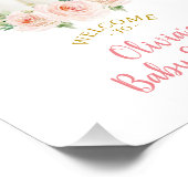 カボチャ赤ちゃんシャワー歓迎サイン フォトプリント (角)