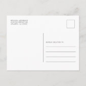 カボチャ赤ちゃんシャワー水カラー薄紫ピンクローズ インビテーションポストカード (裏面)