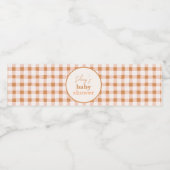 カボチャ赤ちゃんシャワー水ボトルラベル ペットボトルラベル (シングルラベル)