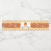 カボチャ赤ちゃんシャワー水ボトルラベル ペットボトルラベル (シングルラベル)