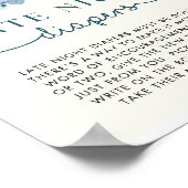 カボチャ赤ちゃんシャワー深夜おむつサイン ポスター (角)