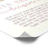 カボチャ赤ちゃんシャワー深夜おむつサイン ポスター (角)