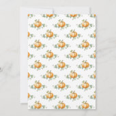 カボチャ赤ちゃんシャワー男女兼用招待状 招待状 (裏面)