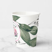 カボチャ赤ちゃんシャワー紙カップテンプレート 紙コップ (左)