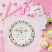 カボチャ赤ちゃんシャワー赤面ピンクと金ゴールド ペーパープレート (パーティー)