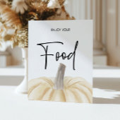 カボチャ赤ちゃんシャワー食品の看板 ポスター