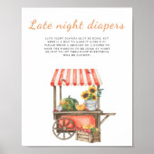 カボチャ赤ちゃんシャワー – 深夜おむつゲーム ポスター (正面)