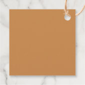 カボチャ赤ちゃん素朴シャワーオレンジ フェイバータグ (裏面)