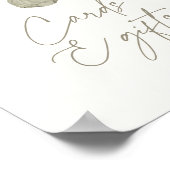 カボチャ赤ちゃん衣赤ちゃんシャワーカードとギフト ポスター (角)