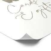 カボチャ赤ちゃん衣赤ちゃんシャワーカードとギフト ポスター (角)