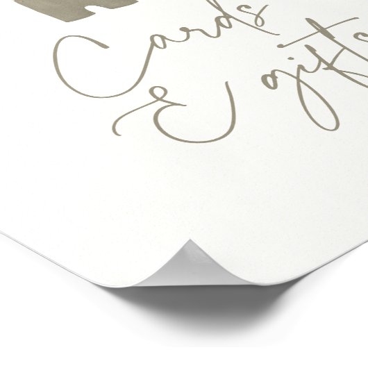 カボチャ赤ちゃん衣赤ちゃんシャワーカードとギフト ポスター (角)