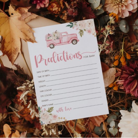 カボチャ車のベビーシャワー予測ベビーカード 招待状