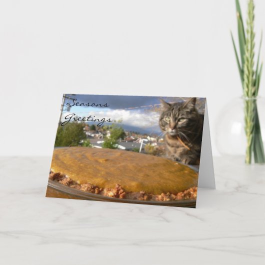 カボチャ軽くて柔らかいパイレシピカード シーズンカード (正面)