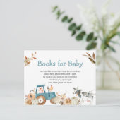 カボチャ農場動物トラクターブックスベビー ポストカード (スタンド正面)