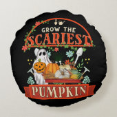 カボチャ農家のハロウィン ラウンドクッション (裏面)