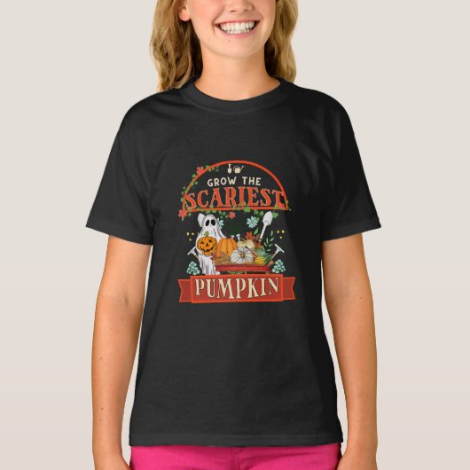 カボチャ農家のハロウィン Tシャツ (正面)