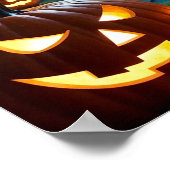 カボチャ道のそばの家 ポスター (角)