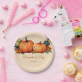 カボチャ配列紙プレート ペーパープレート (パーティー)