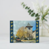 カボチャ配送紅葉葉書 ポストカード (スタンド正面)