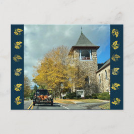 カボチャ配送紅葉葉書 ポストカード