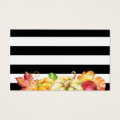 カボチャ金ゴールドフローラ秋ベビーシャワーおむつラッフル (裏面)