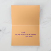 カボチャ陰謀ハロウィーンのグリーティングカード サンキューカード (内部)