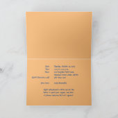 カボチャ陰謀ハロウィーンパーティの招待状 サンキューカード (内部)