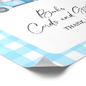 カボチャ青いトラック – ブックスカードとギフト ポスター (角)