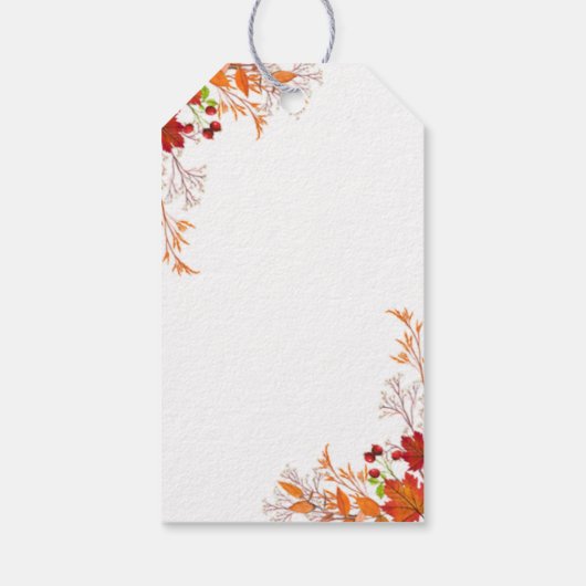 カボチャ青トラック赤ちゃんシャワーありがとうギフトラベル ギフトタグ (裏面)