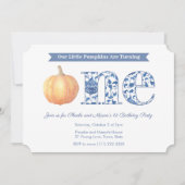 カボチャ頭が切れるンツイン1st誕生日パーティー 招待状 (正面)