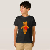 カボチャ頭のかわいい小さなクマ Tシャツ (正面フル)