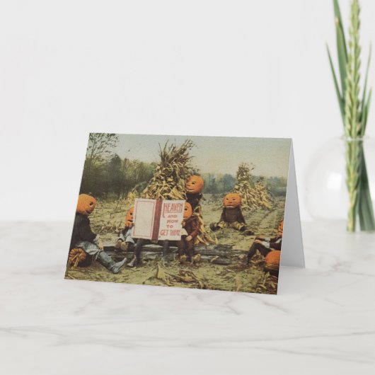 カボチャ頭の子供 カード (正面)