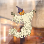 カボチャ頭の幽霊 ハロウィーンアート ウィンドウサイン (シート2)