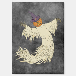 カボチャ頭の幽霊 ハロウィーンアート マグネット