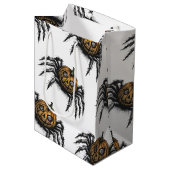 カボチャ頭の這うパターン ミディアムペーパーバッグ (正面アングル)