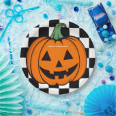 カボチャ顔ハロウィーン紙プレート ペーパープレート (パーティー)