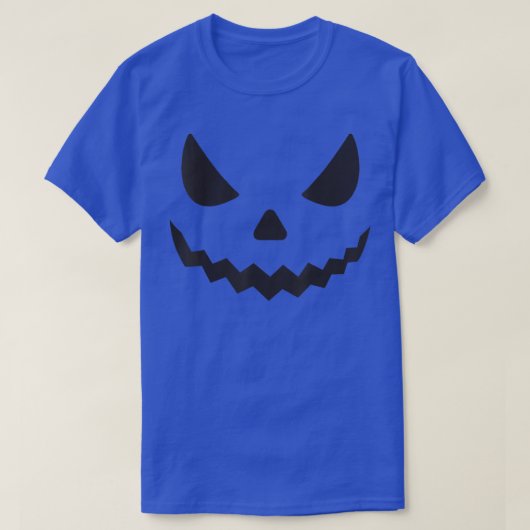 カボチャ顔ハロウィーンTシャツ Tシャツ (デザイン正面)